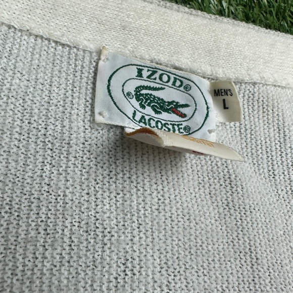 Vintage Lacoste Izod cardigan men’s size large - Picture 6 of 8